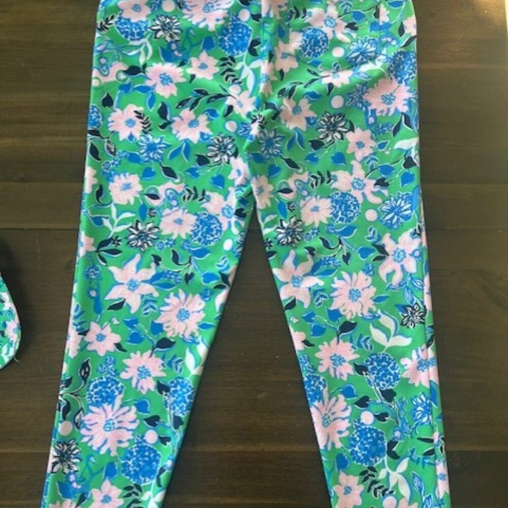 Lilly Pulitzer MATCHING Corso golf pants & hat - Picture 5 of 9
